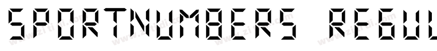 SportNumbers Regular字体转换